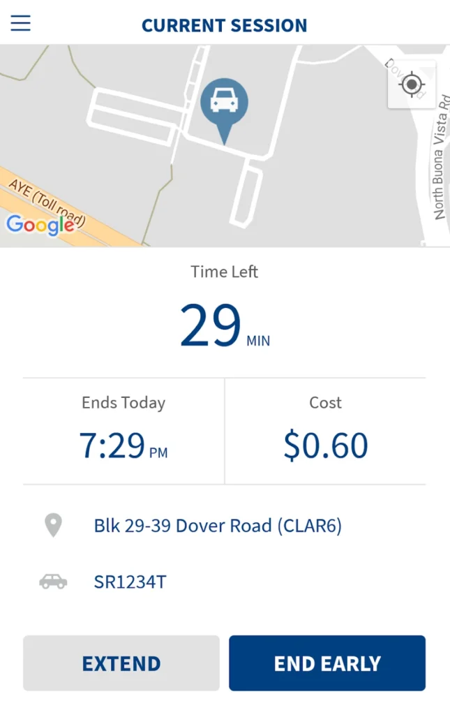 Apps used for Bugis Junction Parking​