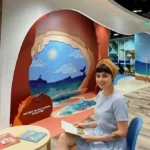 National Library with mellisa Bugis National Library with mellisa Bugis