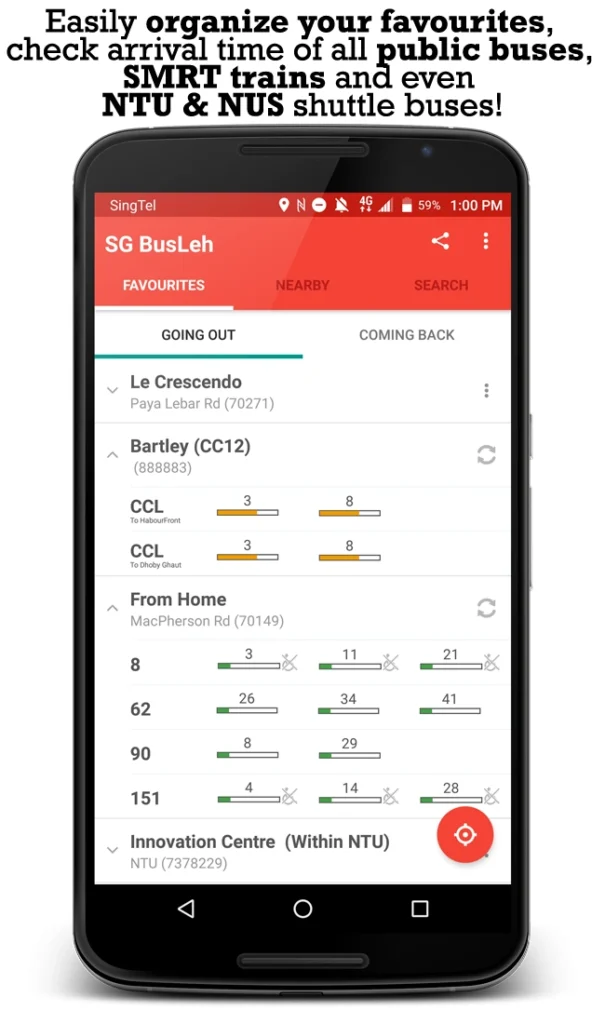 SG BusLeh app
