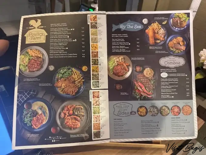 Joshs Grill Bugis Menu